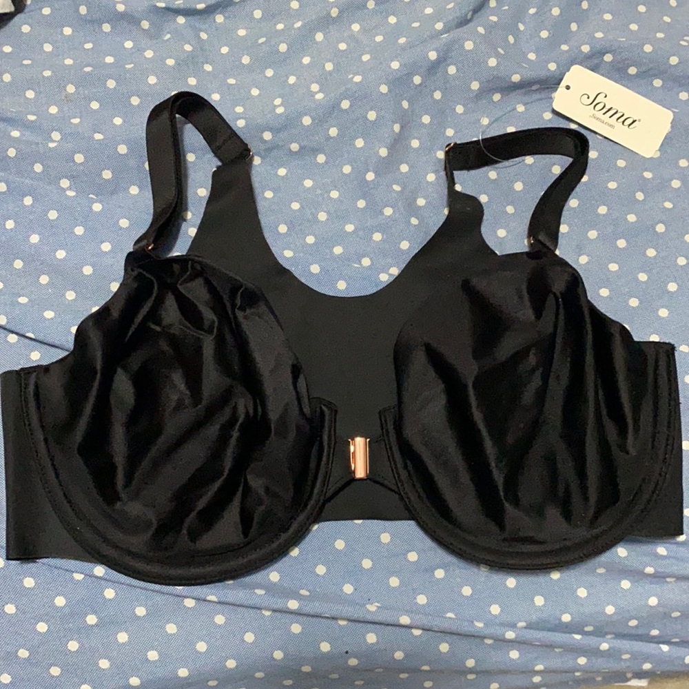 Soma bras black and gold. New with tag
